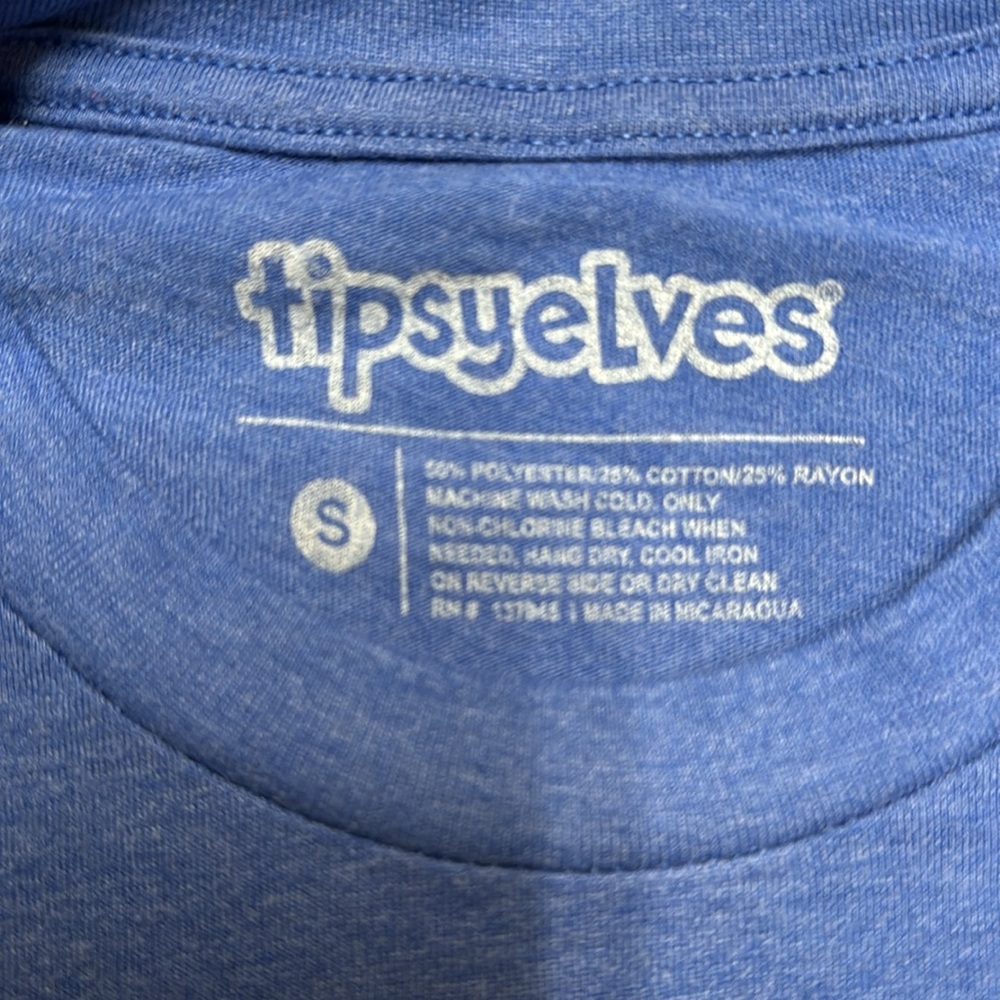 Tipsyelves “Beer Me” American Flag T-Shirt. Mens Small - Picture 2 of 4